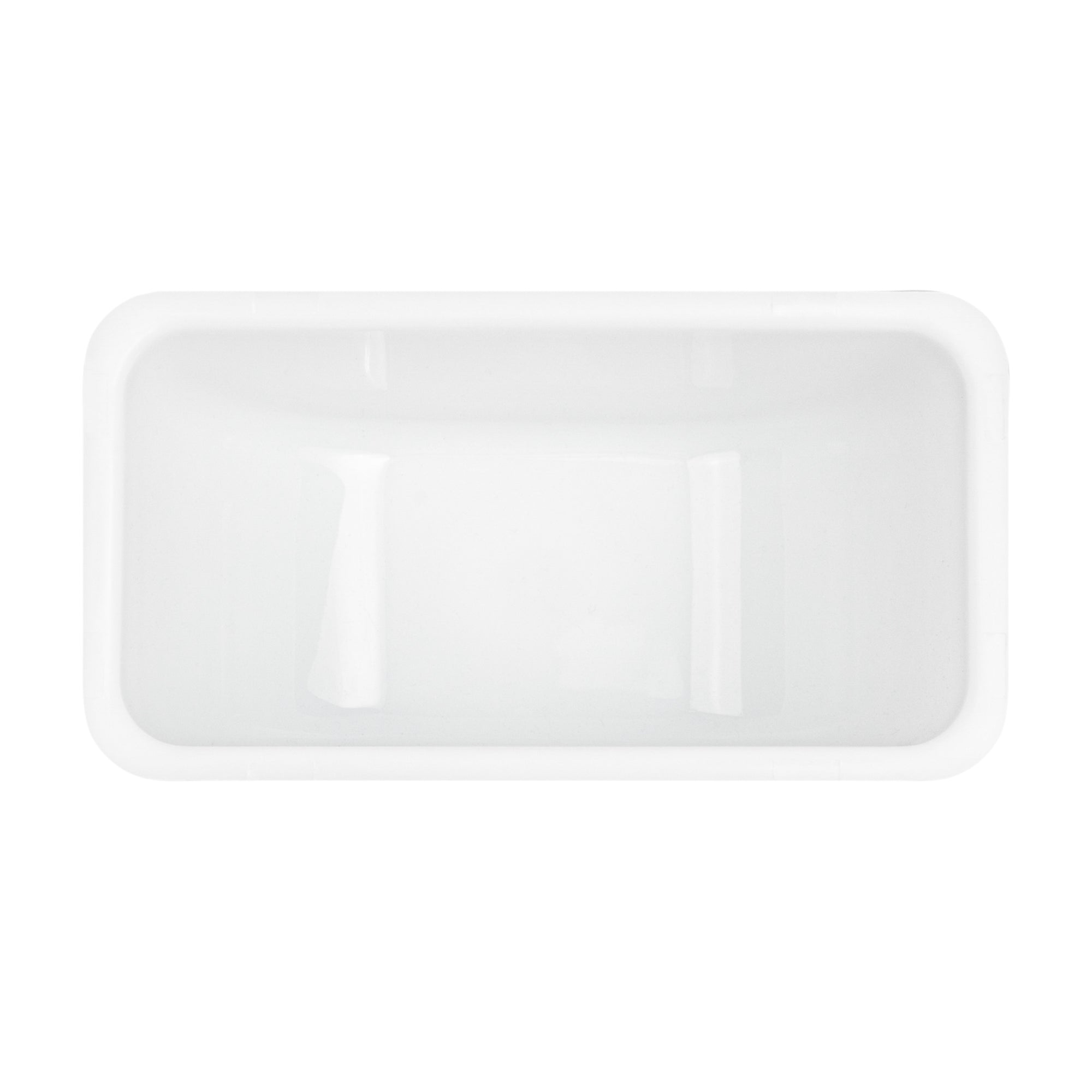 Bar Lux 1 Pint White Plastic Insert - Fits 6-Compartment Condiment Caddy - 1 count box