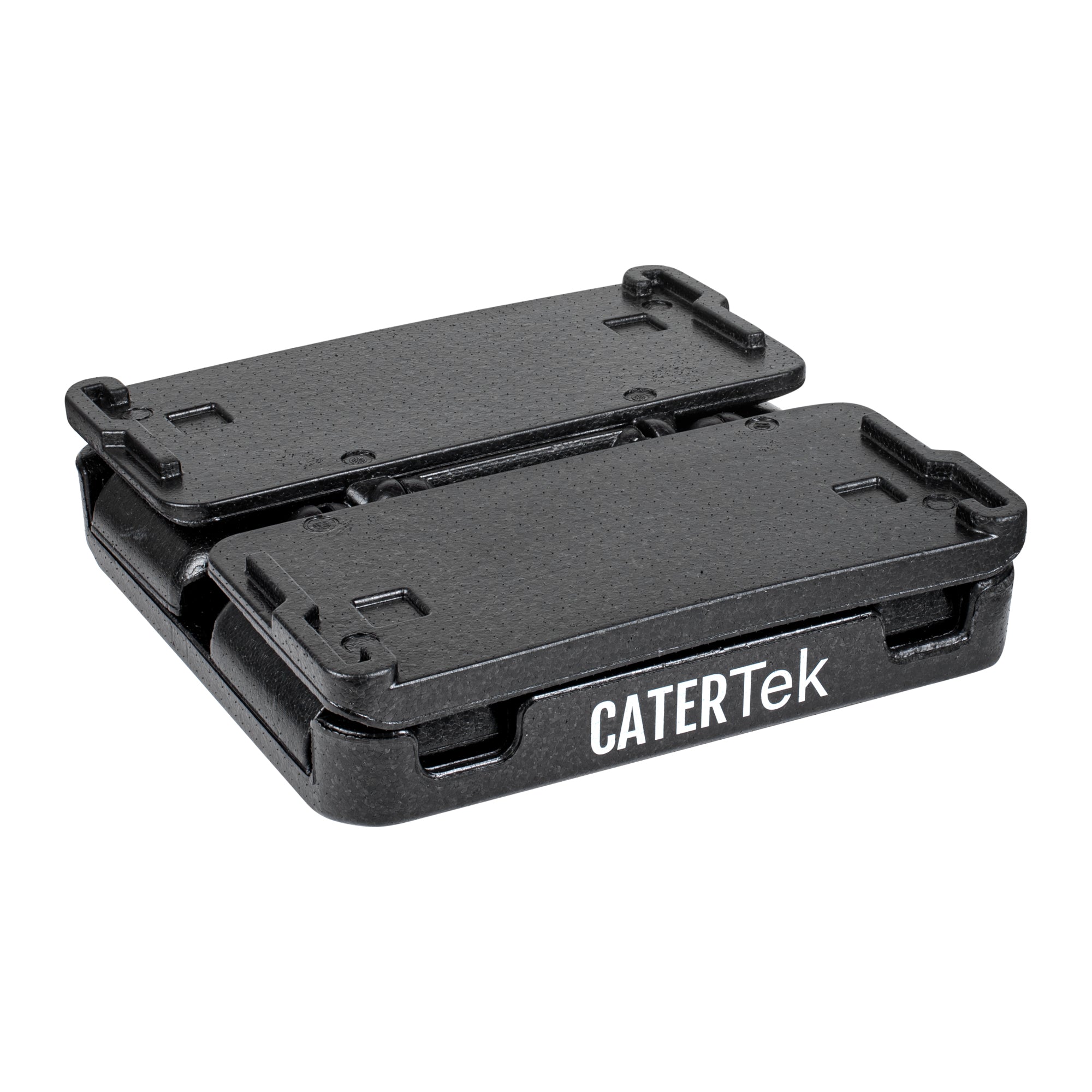 Cater Tek Black EPP Food Pan Carrier - Insulated, Top Loading, Collapsible - 16 3/4" x 16 3/4" x 9" - 1 count box