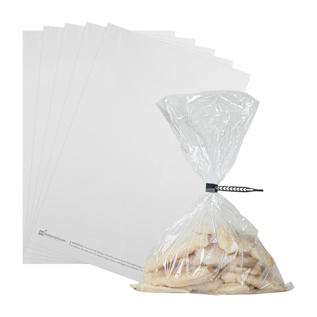 Fresh Hero Clear Plastic Oven Bag - with Ties, BPA-Free - 10" x 15" - 5 count box