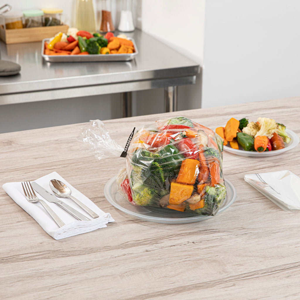 Fresh Hero Clear Plastic Oven Bag - with Ties, BPA-Free - 14" x 17" - 5 count box