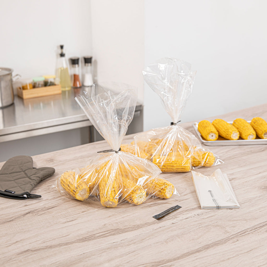 Fresh Hero Clear Plastic Oven Bag - with Ties, BPA-Free - 17" x 21 1/2" - 5 count box