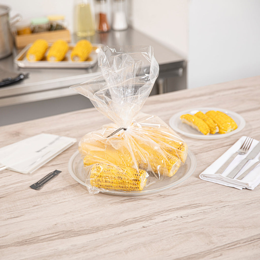 Fresh Hero Clear Plastic Oven Bag - with Ties, BPA-Free - 17" x 21 1/2" - 200 count box