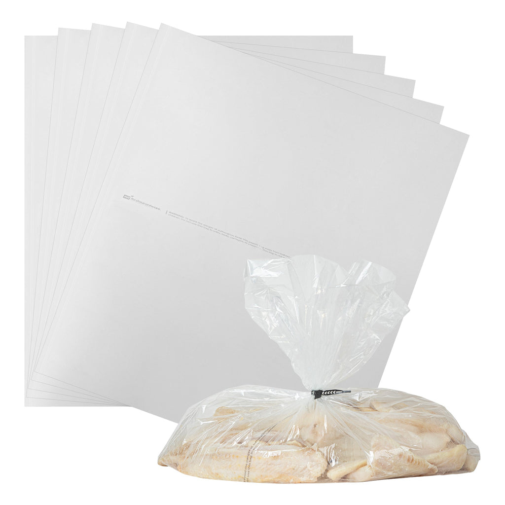 Fresh Hero Clear Nylon Oven Bag - with Ties, BPA-Free, Heavy Duty - 21 1/2" x 26" - 50 count box