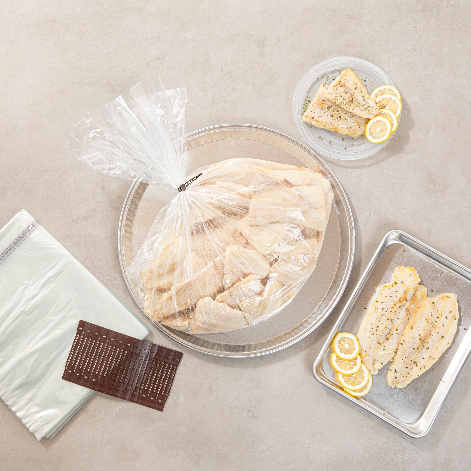 Fresh Hero Clear Nylon Oven Bag - with Ties, BPA-Free, Heavy Duty - 21 1/2" x 26" - 50 count box