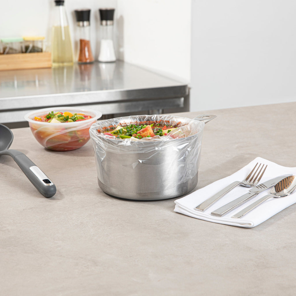 Serve Secure Clear Plastic Liner - Fits 1 To 3 Qt Slow Cooker, BPA-Free - 11" x 16" - 500 count box