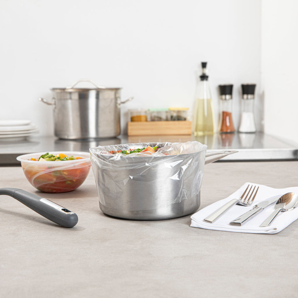 Serve Secure Clear Plastic Liner - Fits 1 To 3 Qt Slow Cooker, BPA-Free - 11" x 16" - 500 count box