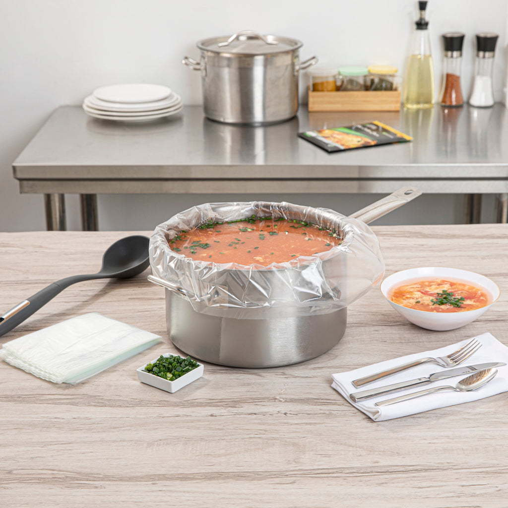 Serve Secure Clear Plastic Liner - Fits 3 To 8 Qt Slow Cooker, BPA-Free - 13" x 21" - 500 count box