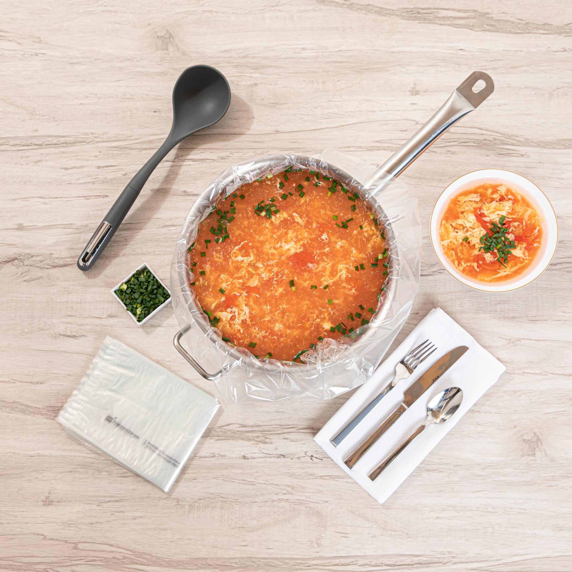 Serve Secure Clear Plastic Liner - Fits 3 To 8 Qt Slow Cooker, BPA-Free - 13" x 21" - 500 count box
