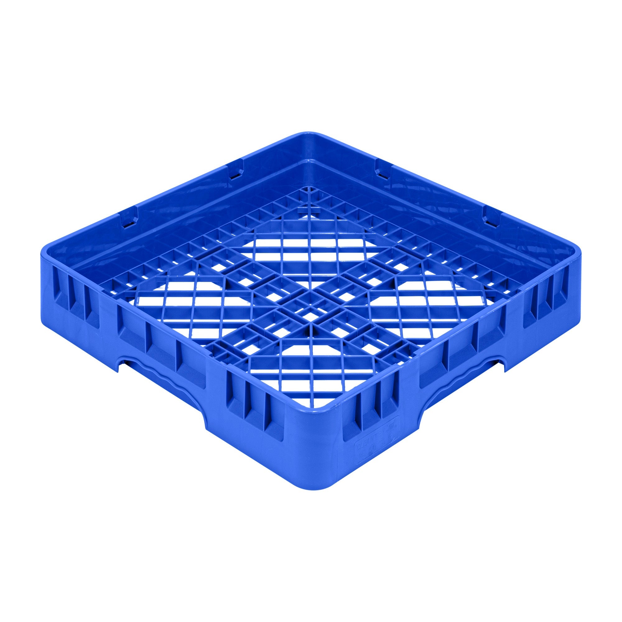 Clean Tek Professional Blue Base Rack - with Closed Sides - 19 3/4" x 19 3/4" x 4" - 1 count box