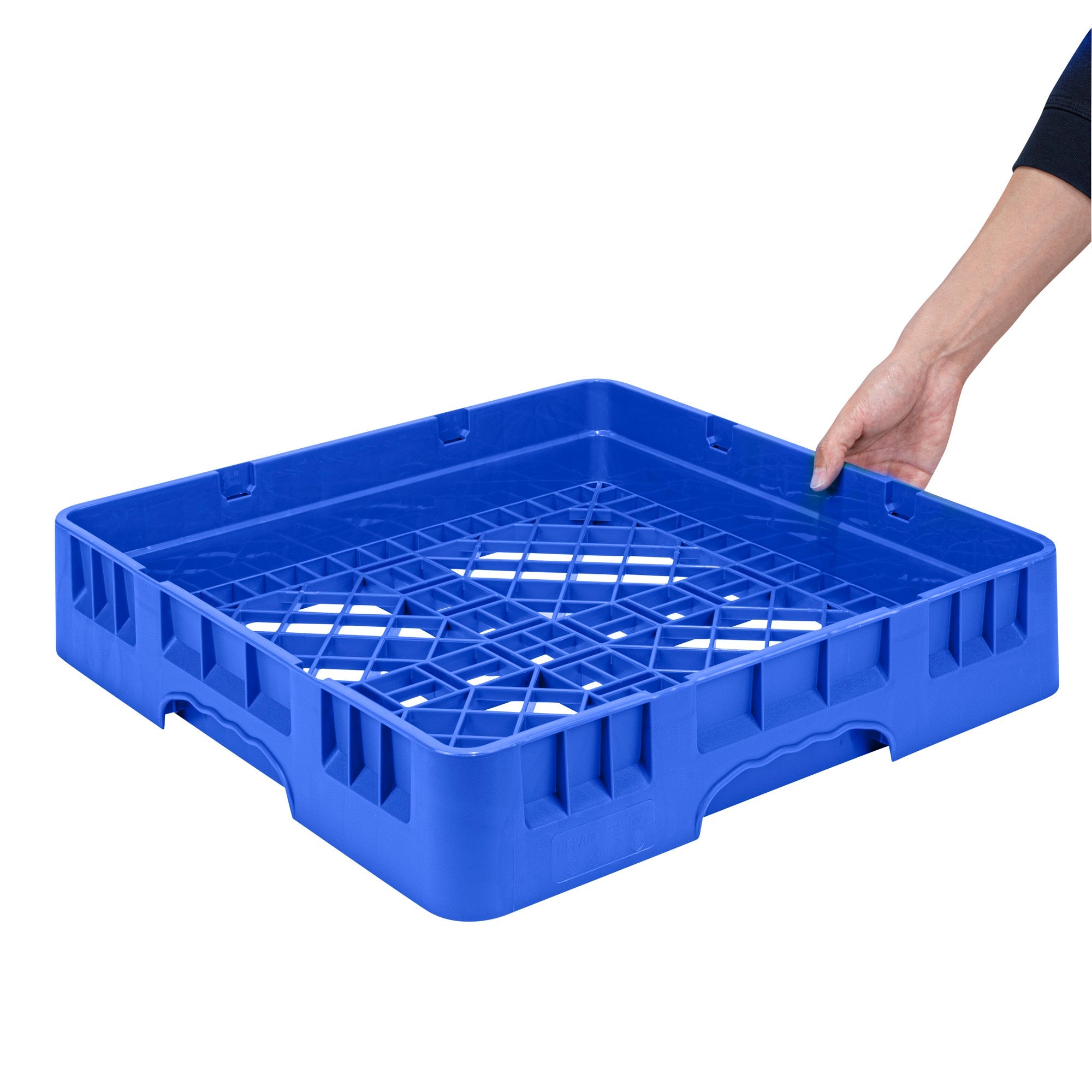 Clean Tek Professional Blue Base Rack - with Closed Sides - 19 3/4" x 19 3/4" x 4" - 1 count box