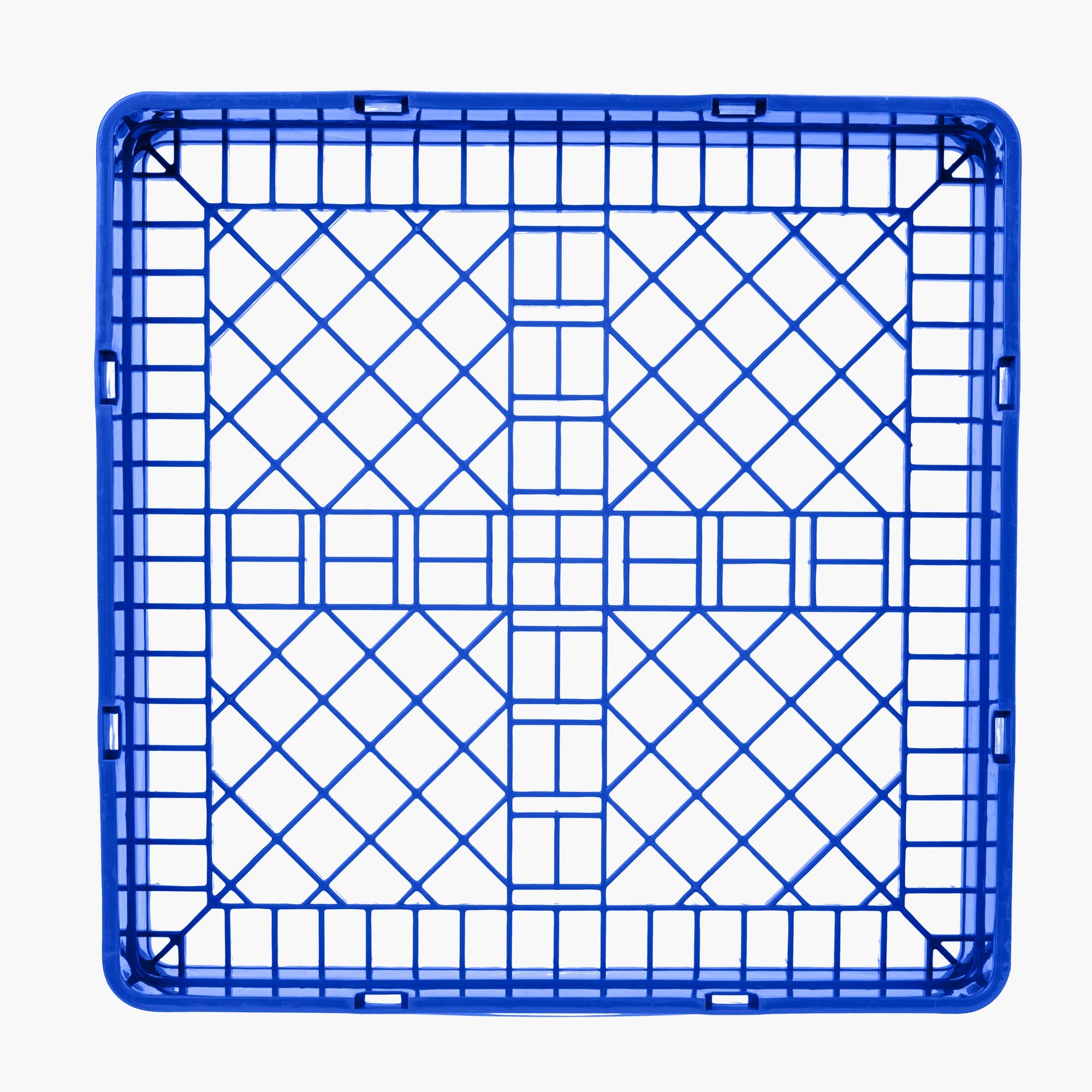 Clean Tek Professional Blue Base Rack - with Closed Sides - 19 3/4" x 19 3/4" x 4" - 1 count box