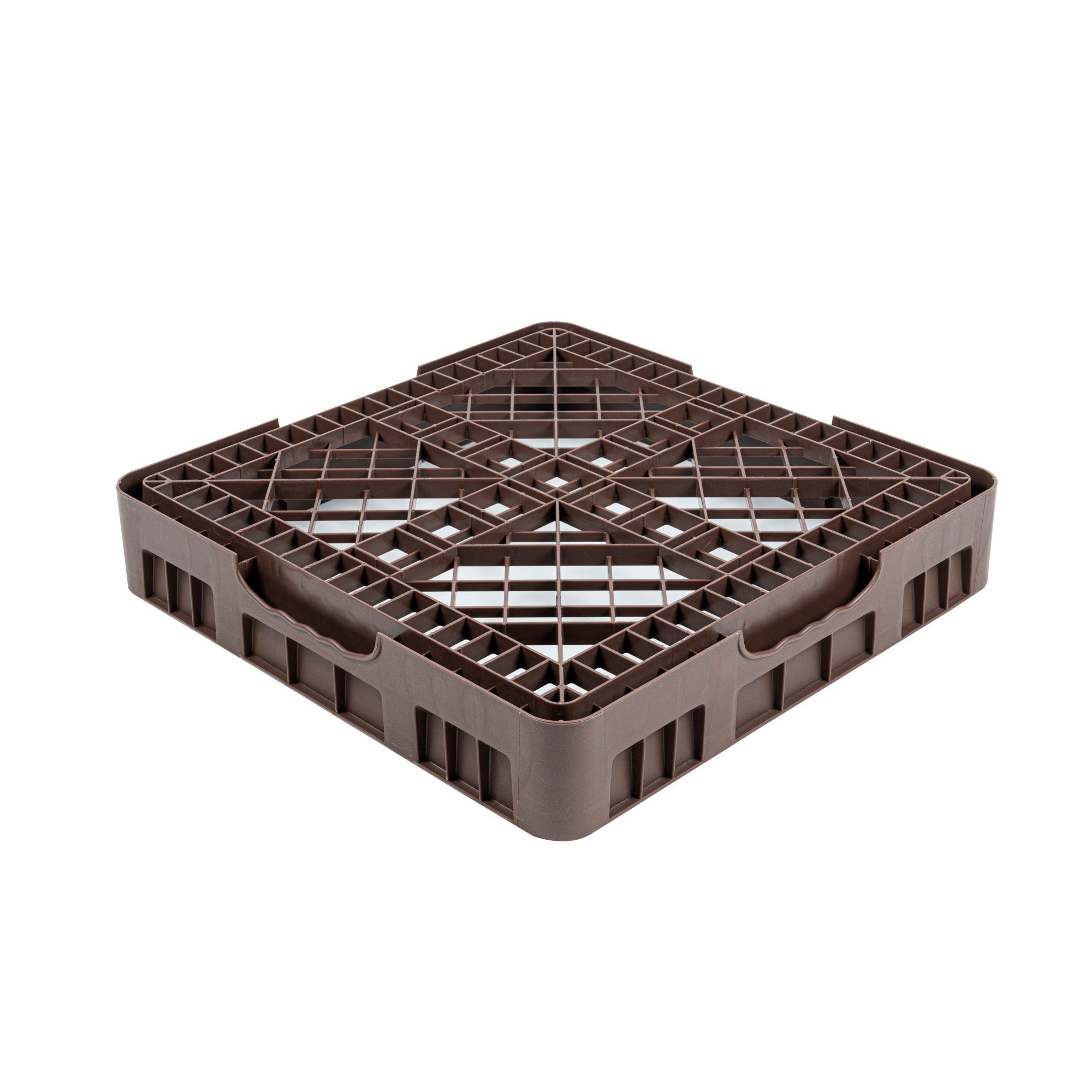 Clean Tek Professional Brown Base Rack - with Closed Sides - 19 3/4" x 19 3/4" x 4" - 1 count box