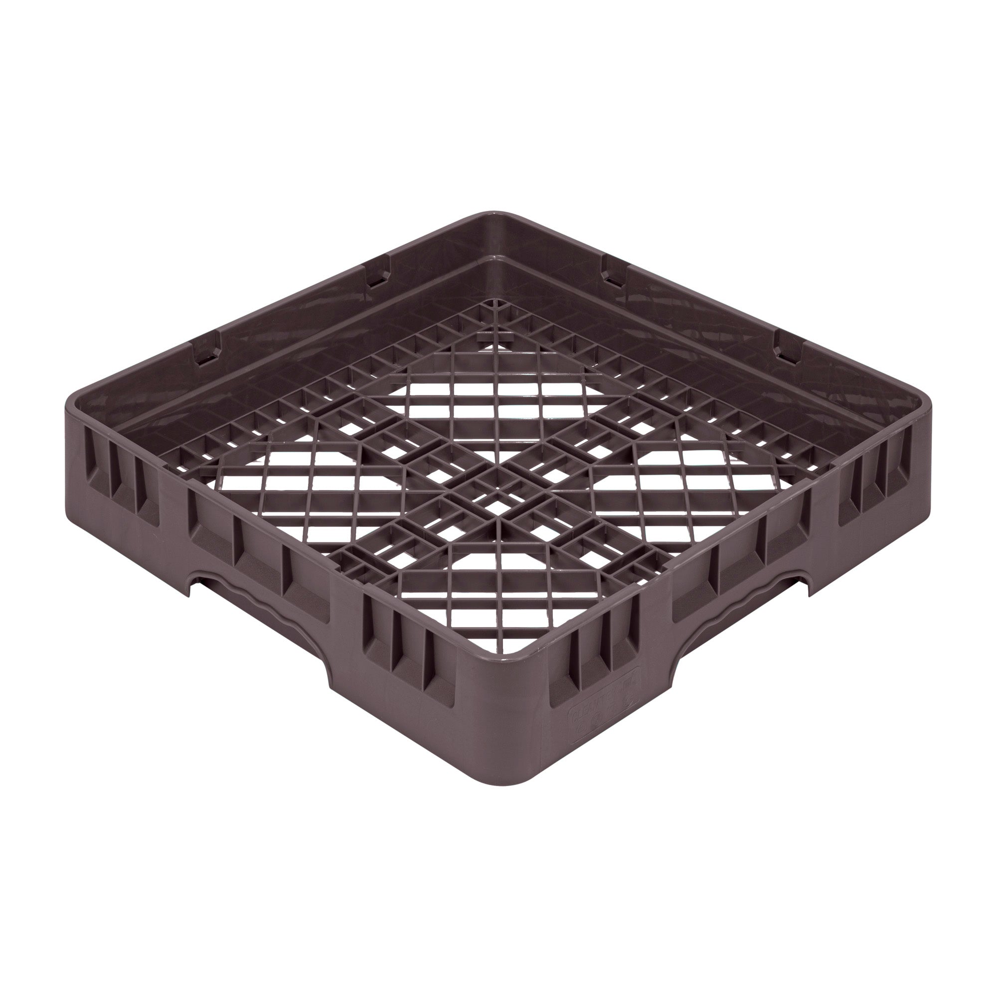Clean Tek Professional Brown Base Rack - with Closed Sides - 19 3/4" x 19 3/4" x 4" - 1 count box