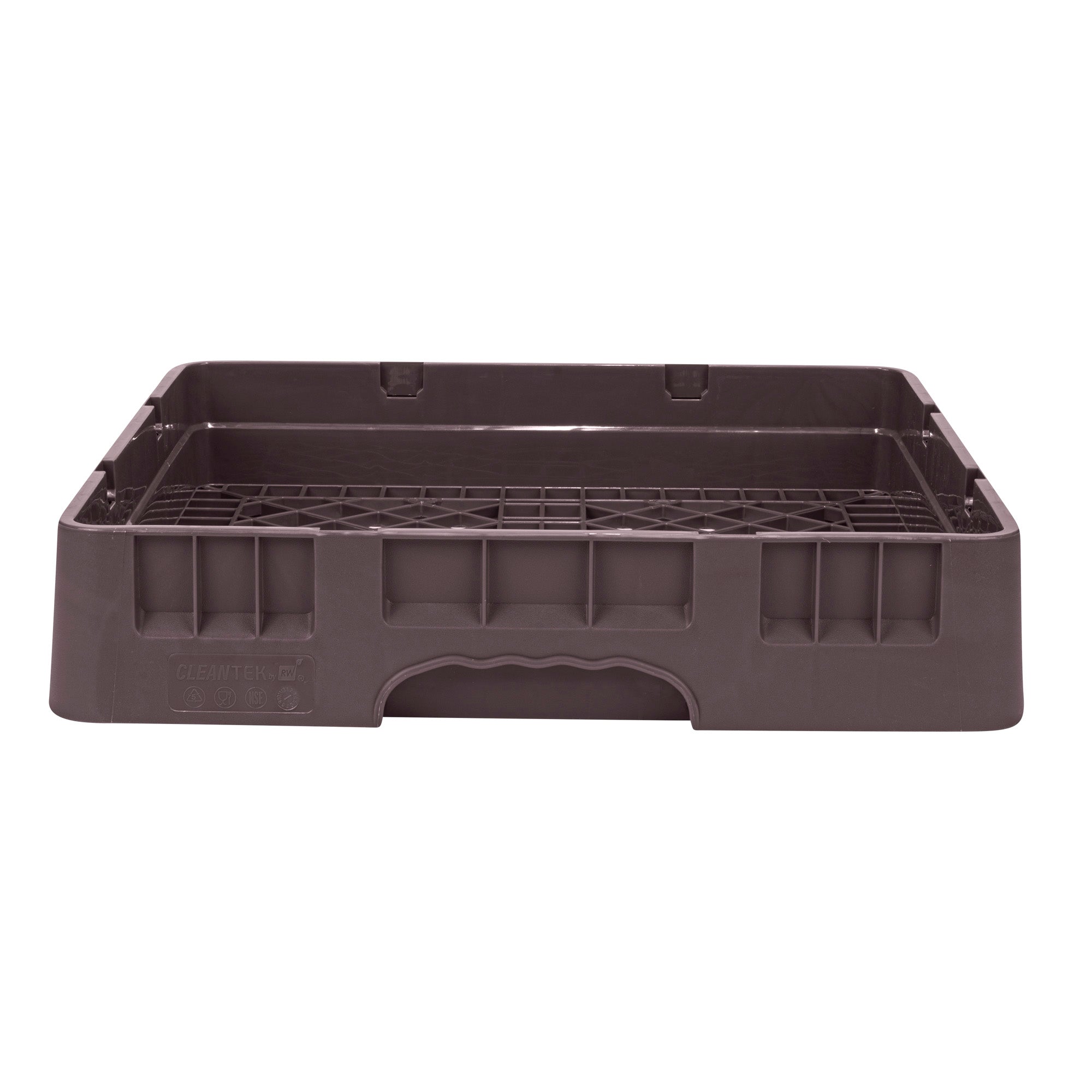 Clean Tek Professional Brown Base Rack - with Closed Sides - 19 3/4" x 19 3/4" x 4" - 1 count box