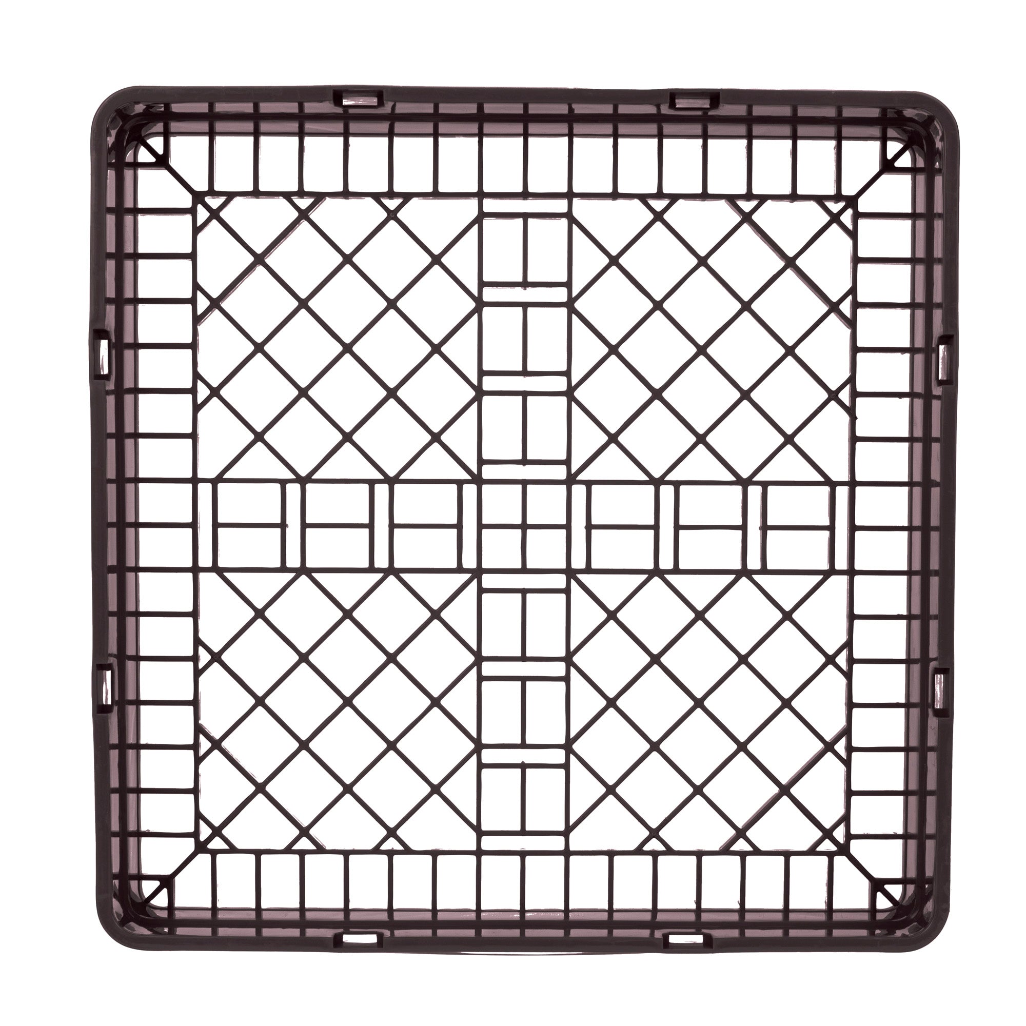 Clean Tek Professional Brown Base Rack - with Closed Sides - 19 3/4" x 19 3/4" x 4" - 1 count box