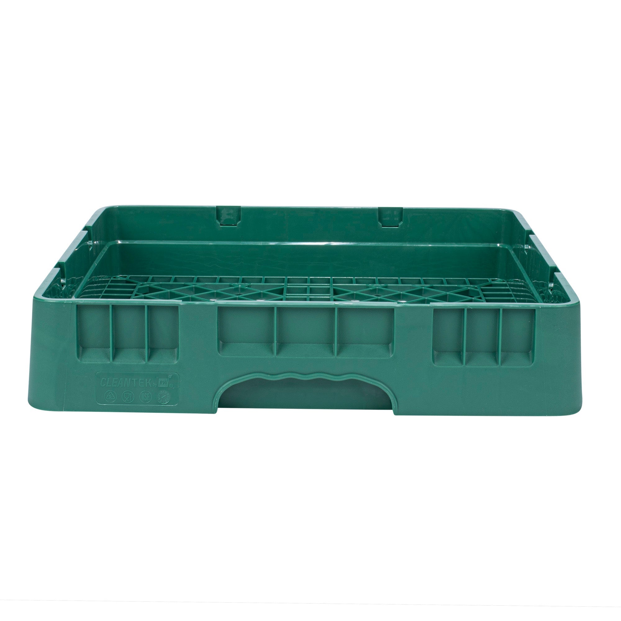 Clean Tek Professional Green Base Rack - with Closed Sides - 19 3/4" x 19 3/4" x 4" - 1 count box