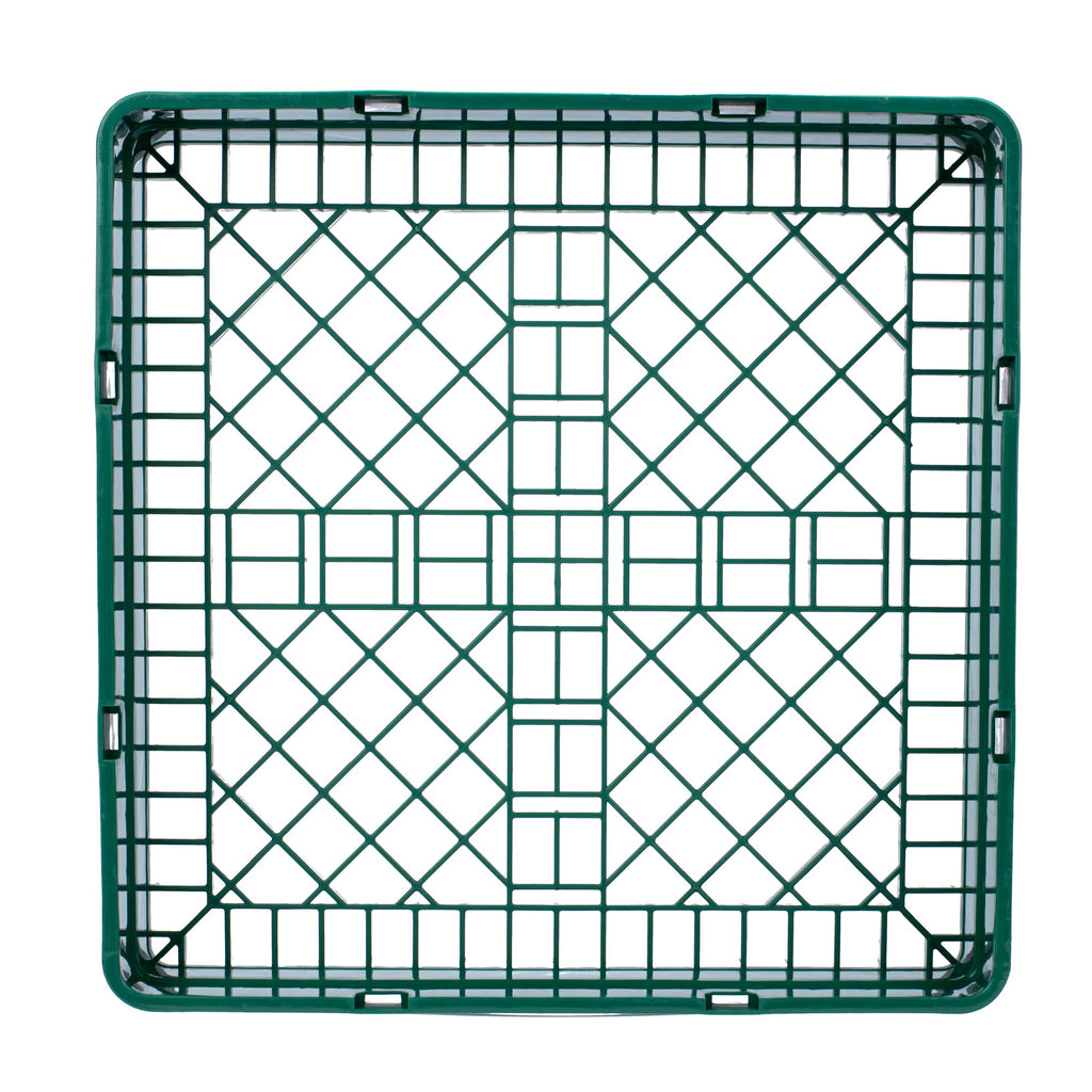 Clean Tek Professional Green Base Rack - with Closed Sides - 19 3/4" x 19 3/4" x 4" - 1 count box