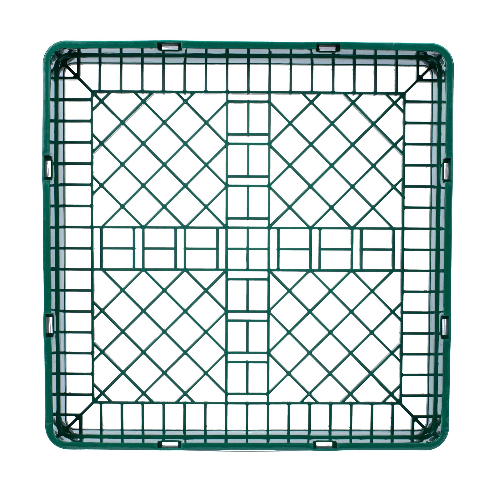 Clean Tek Professional Green Base Rack - with Closed Sides - 19 3/4" x 19 3/4" x 4" - 1 count box