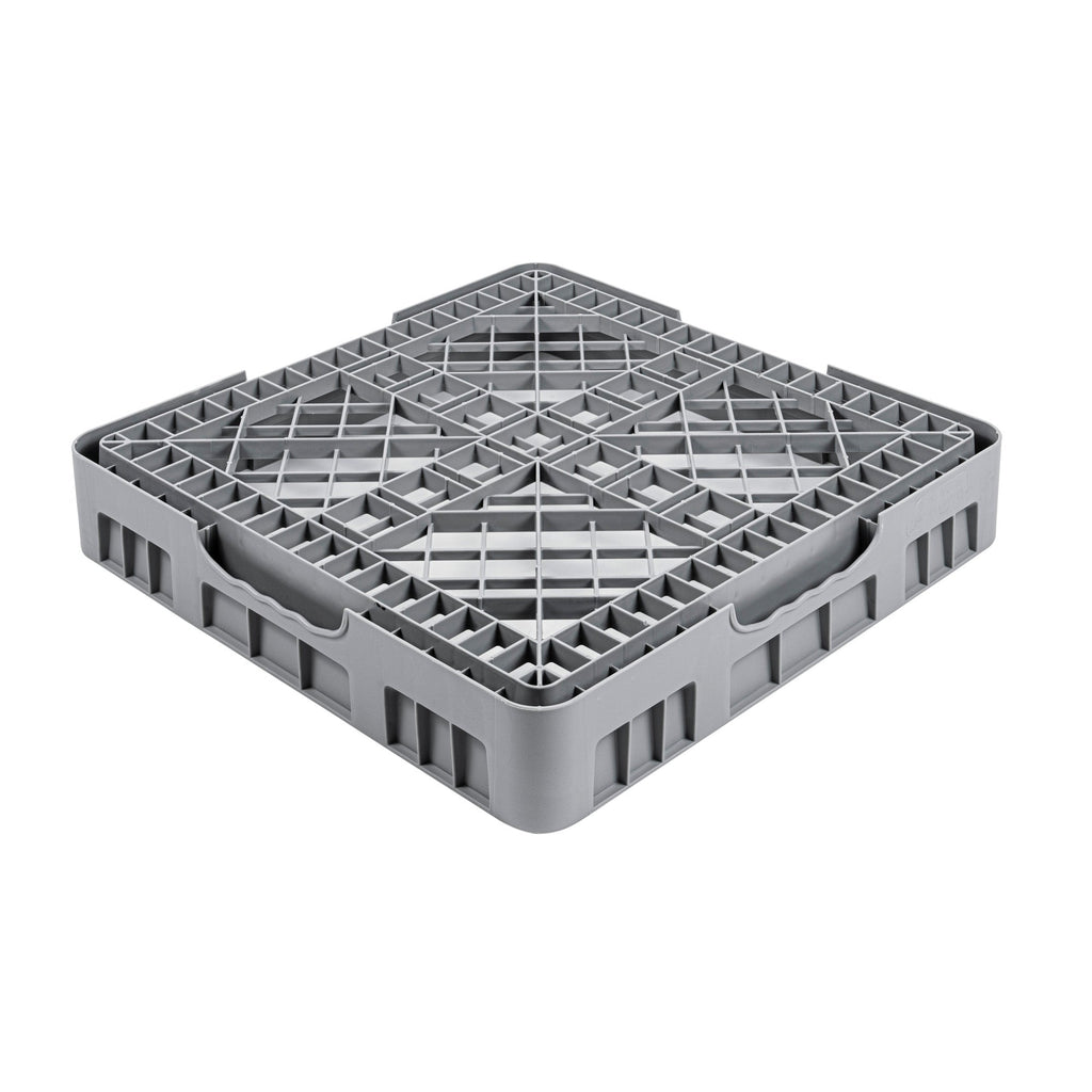 Clean Tek Professional Gray Base Rack - with Closed Sides - 19 3/4" x 19 3/4" x 4" - 1 count box