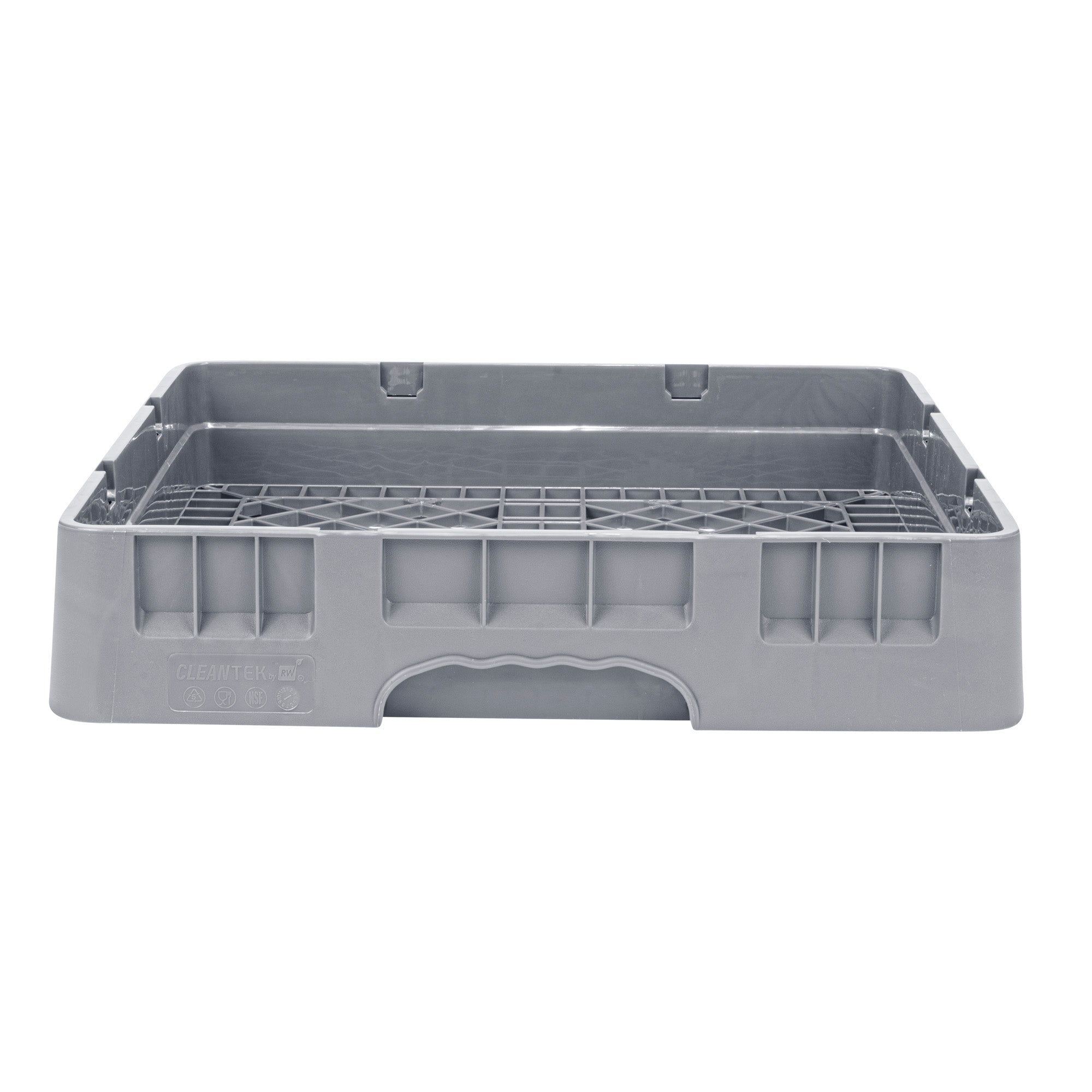 Clean Tek Professional Gray Base Rack - with Closed Sides - 19 3/4" x 19 3/4" x 4" - 1 count box