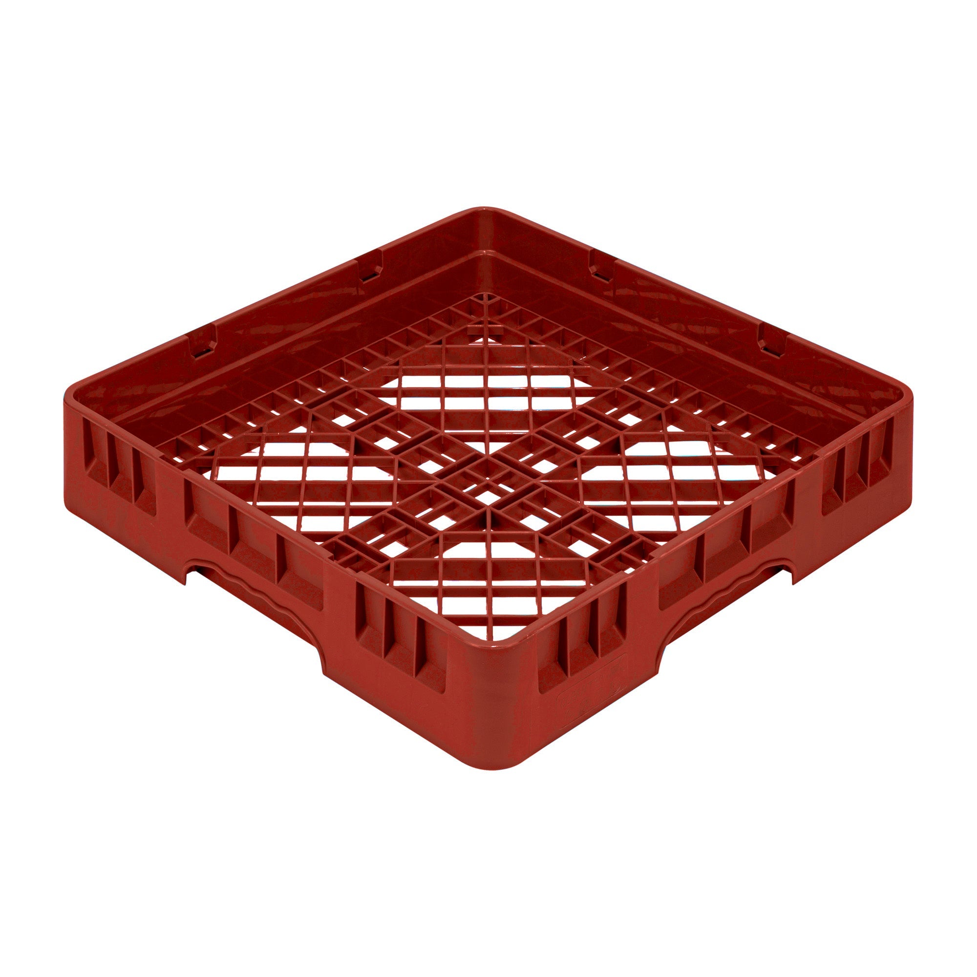 Clean Tek Professional Red Base Rack - with Closed Sides - 19 3/4" x 19 3/4" x 4" - 1 count box