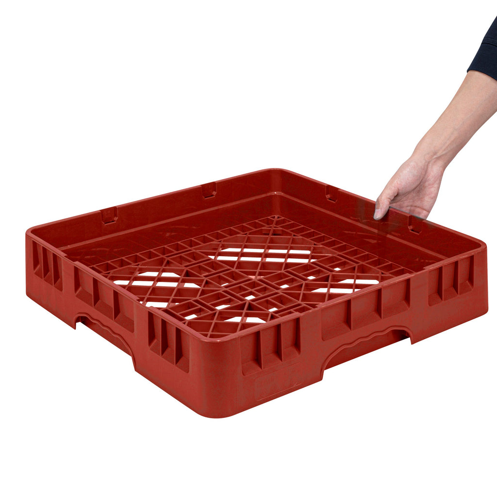Clean Tek Professional Red Base Rack - with Closed Sides - 19 3/4" x 19 3/4" x 4" - 1 count box