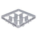 Clean Tek Professional Gray Full Drop Extender - 9 Compartments - 19 3/4" x 19 3/4" x 4 3/4" - 1 count box