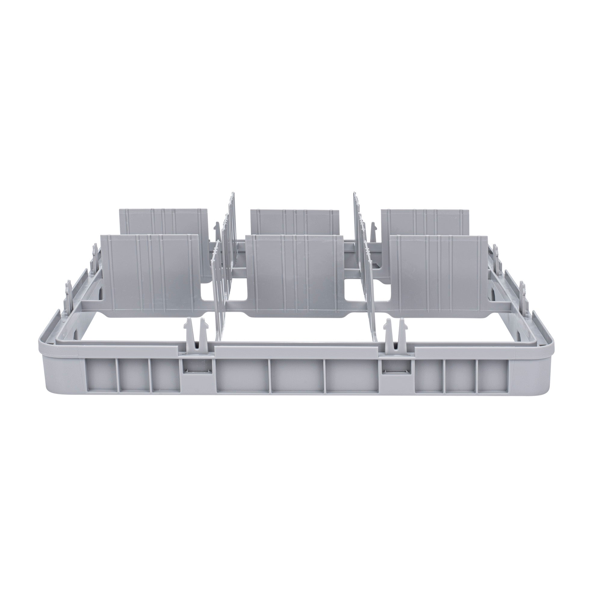 Clean Tek Professional Gray Full Drop Extender - 9 Compartments - 19 3/4" x 19 3/4" x 4 3/4" - 1 count box