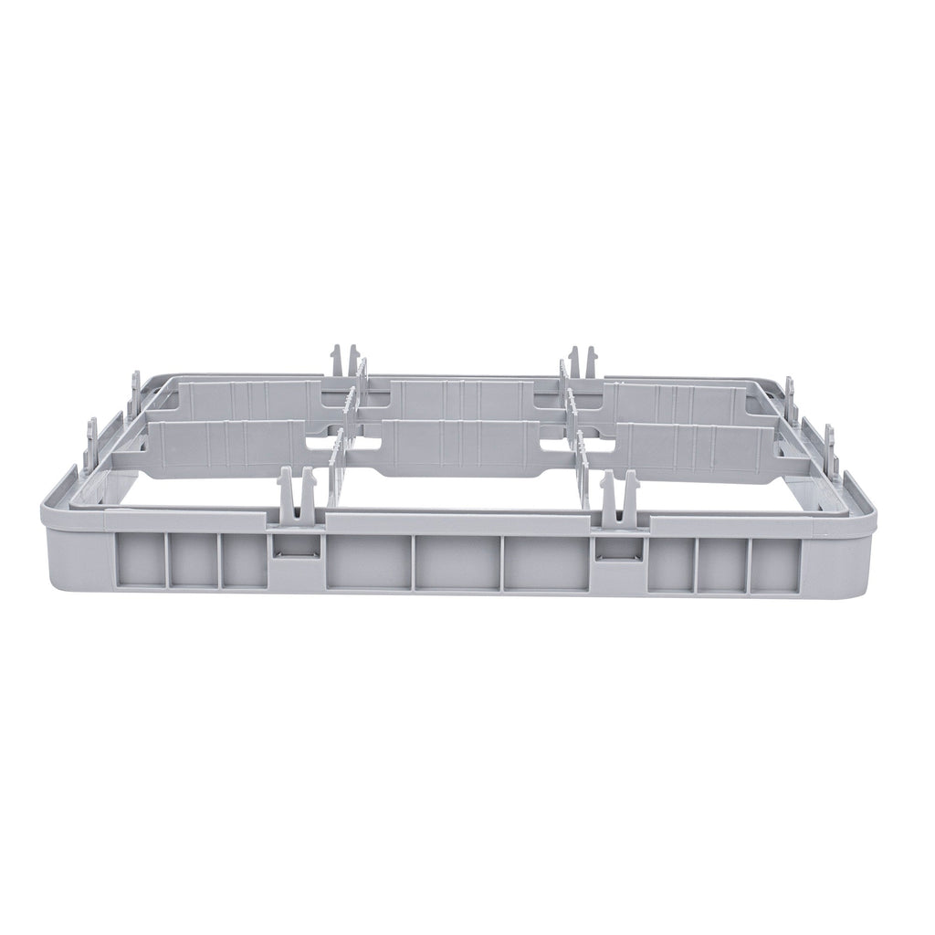 Clean Tek Professional Gray Half Drop Extender - 9 Compartments - 19 3/4" x 19 3/4" x 3" - 1 count box