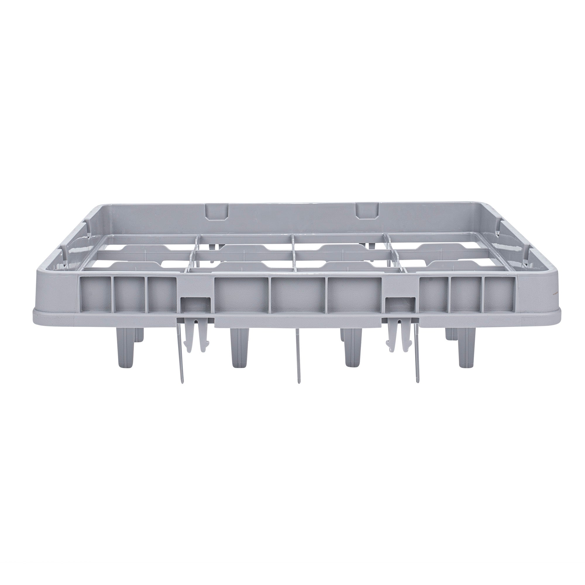 Clean Tek Professional Gray Full Drop Extender - 16 Compartments - 19 3/4" x 19 3/4" x 4 3/4" - 1 count box