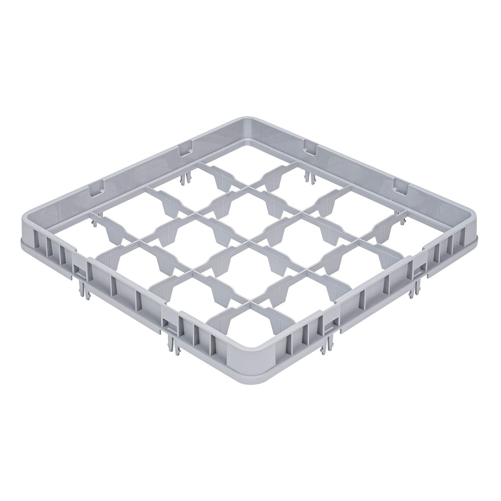 Clean Tek Professional Gray Half Drop Extender - 16 Compartments - 19 3/4" x 19 3/4" x 3" - 1 count box