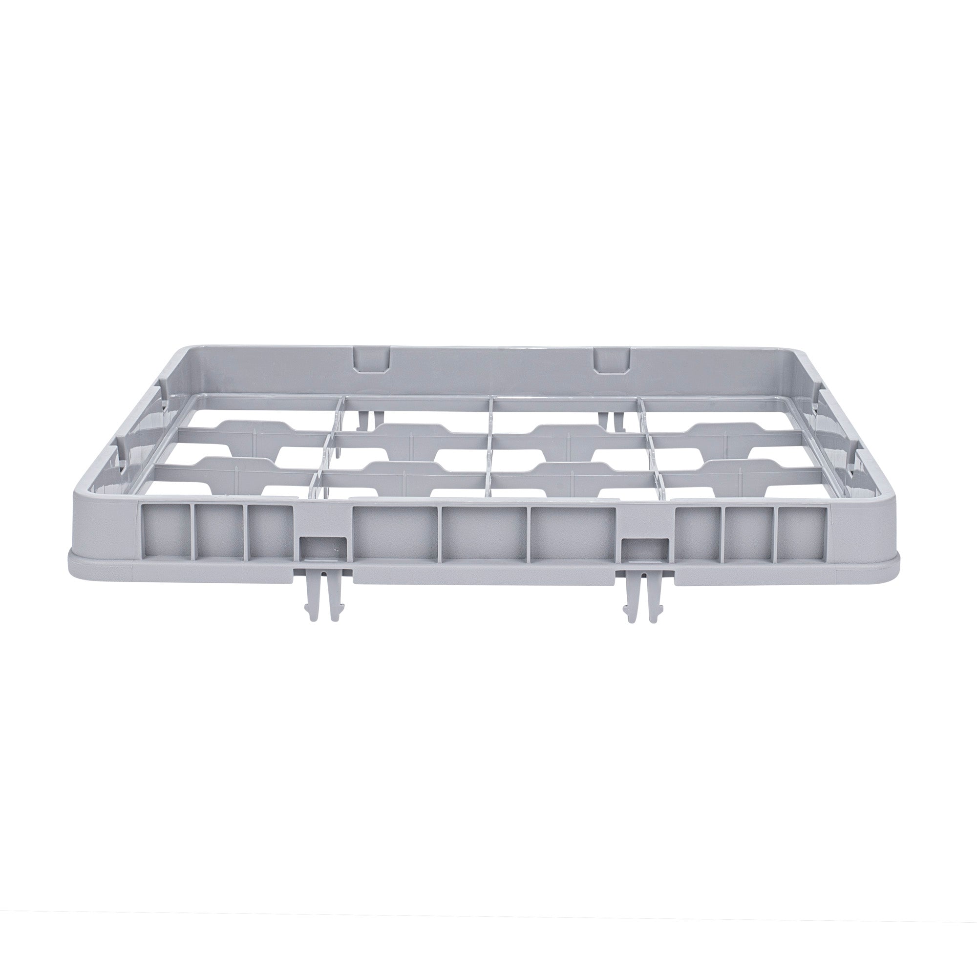 Clean Tek Professional Gray Half Drop Extender - 16 Compartments - 19 3/4" x 19 3/4" x 3" - 1 count box