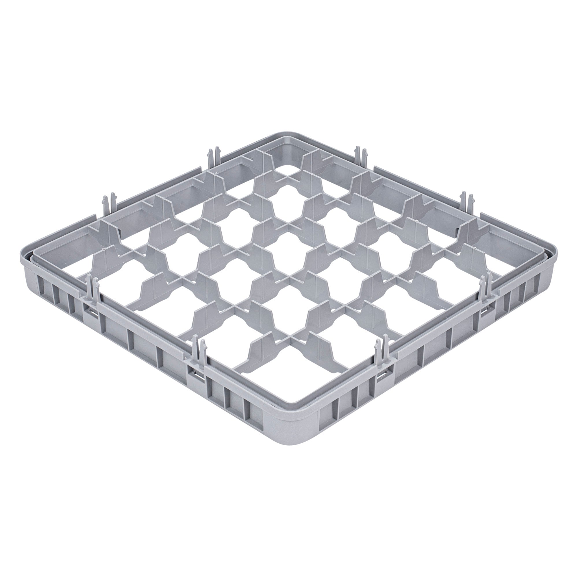 Clean Tek Professional Gray Half Drop Extender - 25 Compartments - 19 3/4" x 19 3/4" x 3" - 1 count box