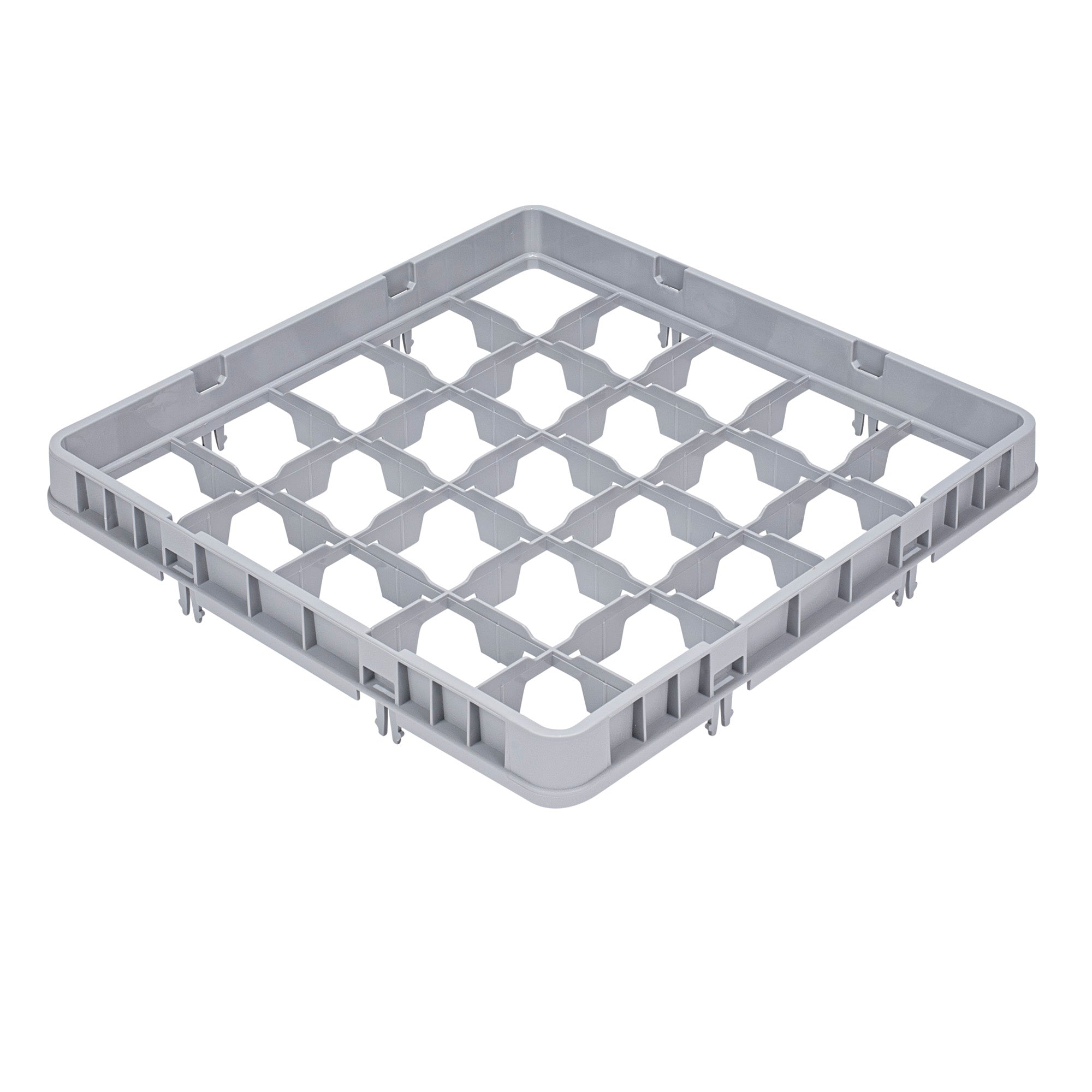 Clean Tek Professional Gray Half Drop Extender - 25 Compartments - 19 3/4" x 19 3/4" x 3" - 1 count box
