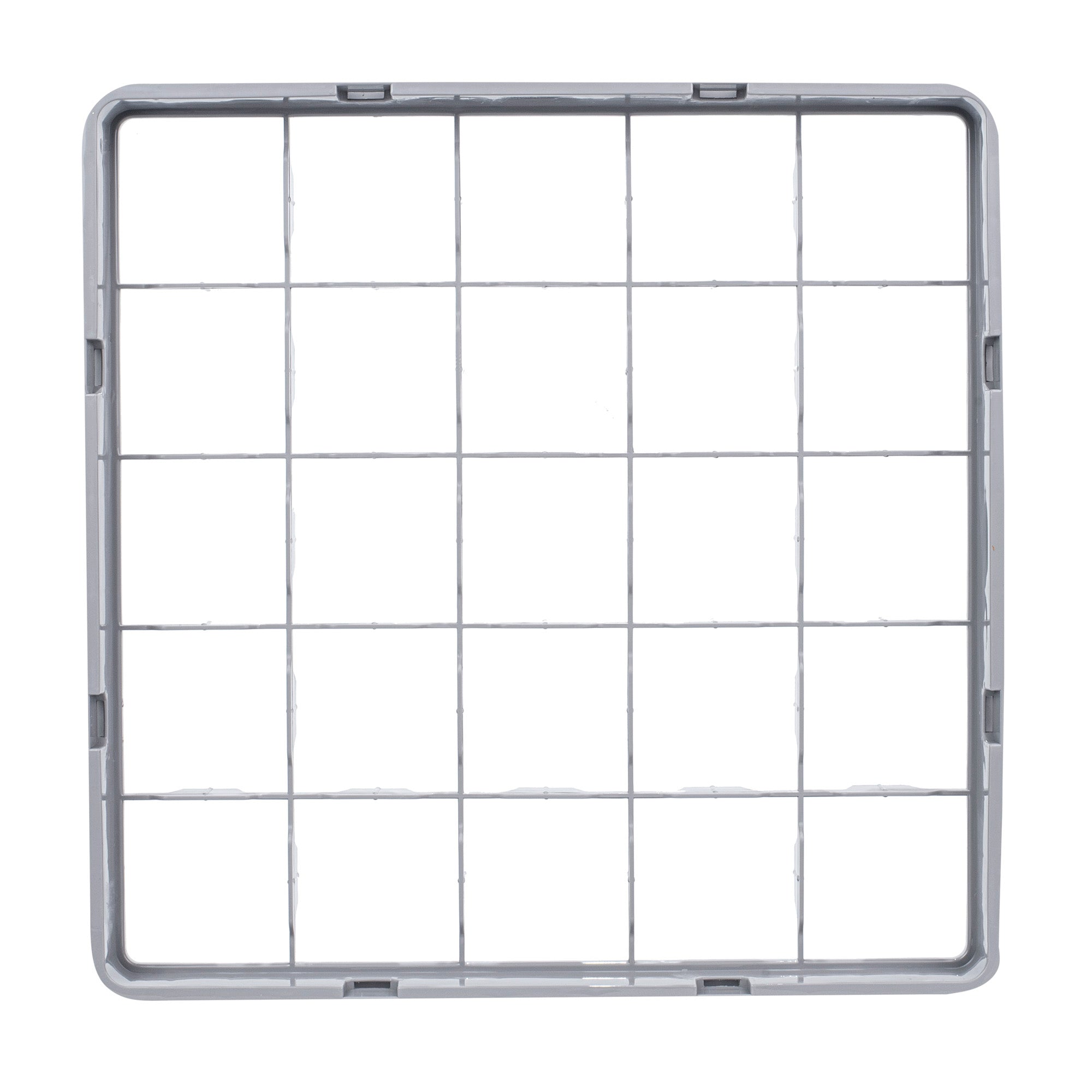 Clean Tek Professional Gray Half Drop Extender - 25 Compartments - 19 3/4" x 19 3/4" x 3" - 1 count box