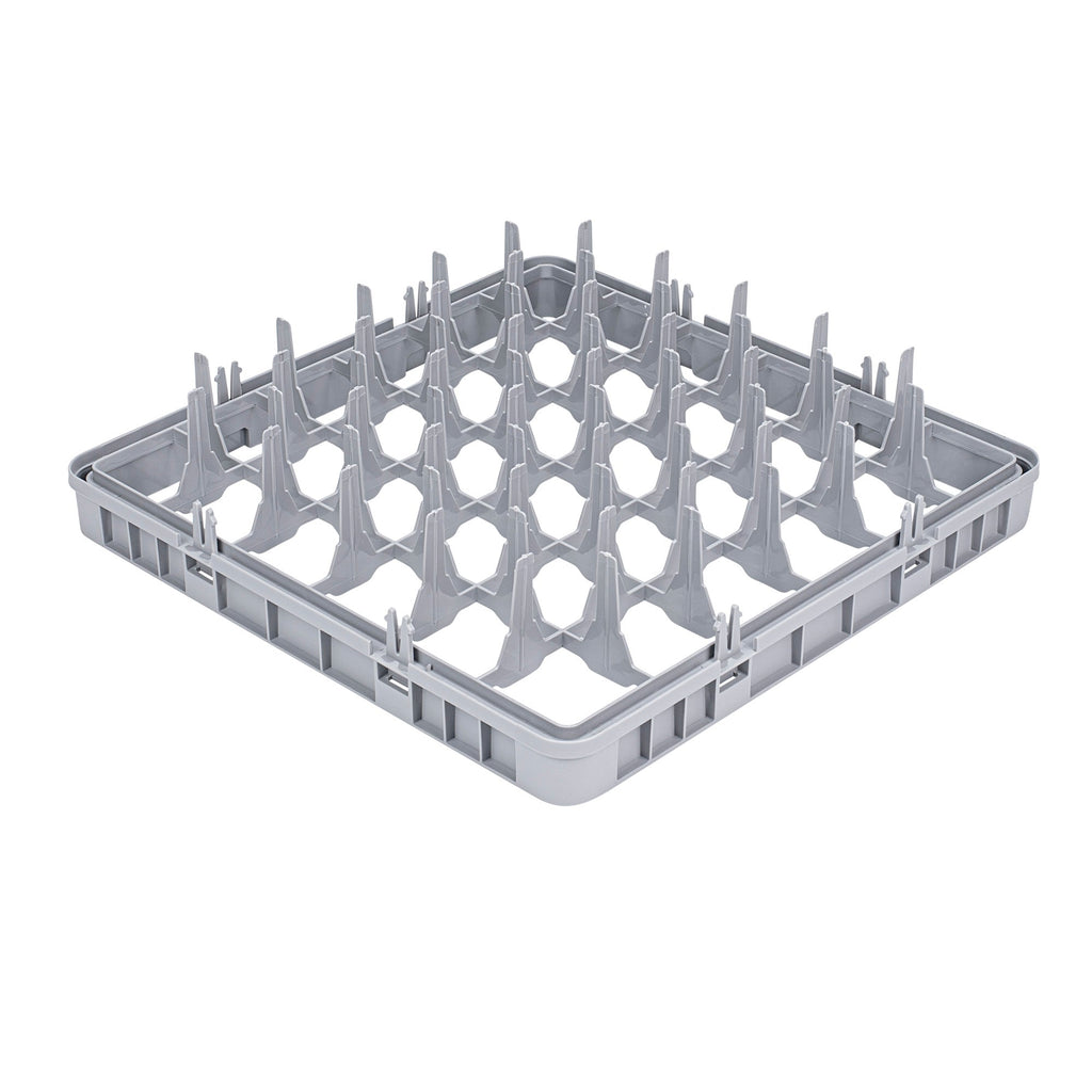 Clean Tek Professional Gray Full Drop Extender - 36 Compartments - 19 3/4" x 19 3/4" x 4 3/4" - 1 count box