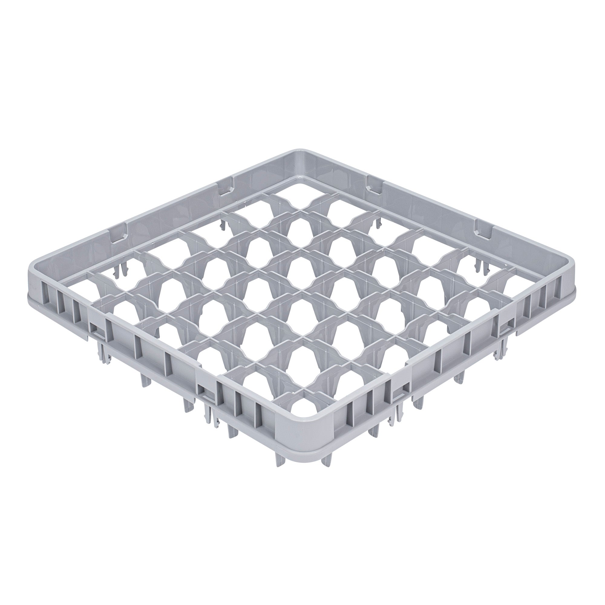 Clean Tek Professional Gray Full Drop Extender - 36 Compartments - 19 3/4" x 19 3/4" x 4 3/4" - 1 count box