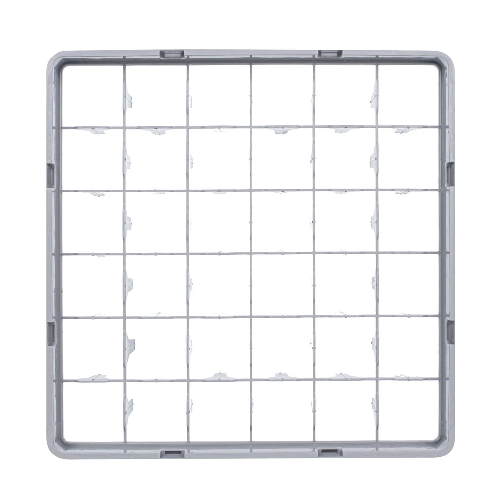 Clean Tek Professional Gray Full Drop Extender - 36 Compartments - 19 3/4" x 19 3/4" x 4 3/4" - 1 count box