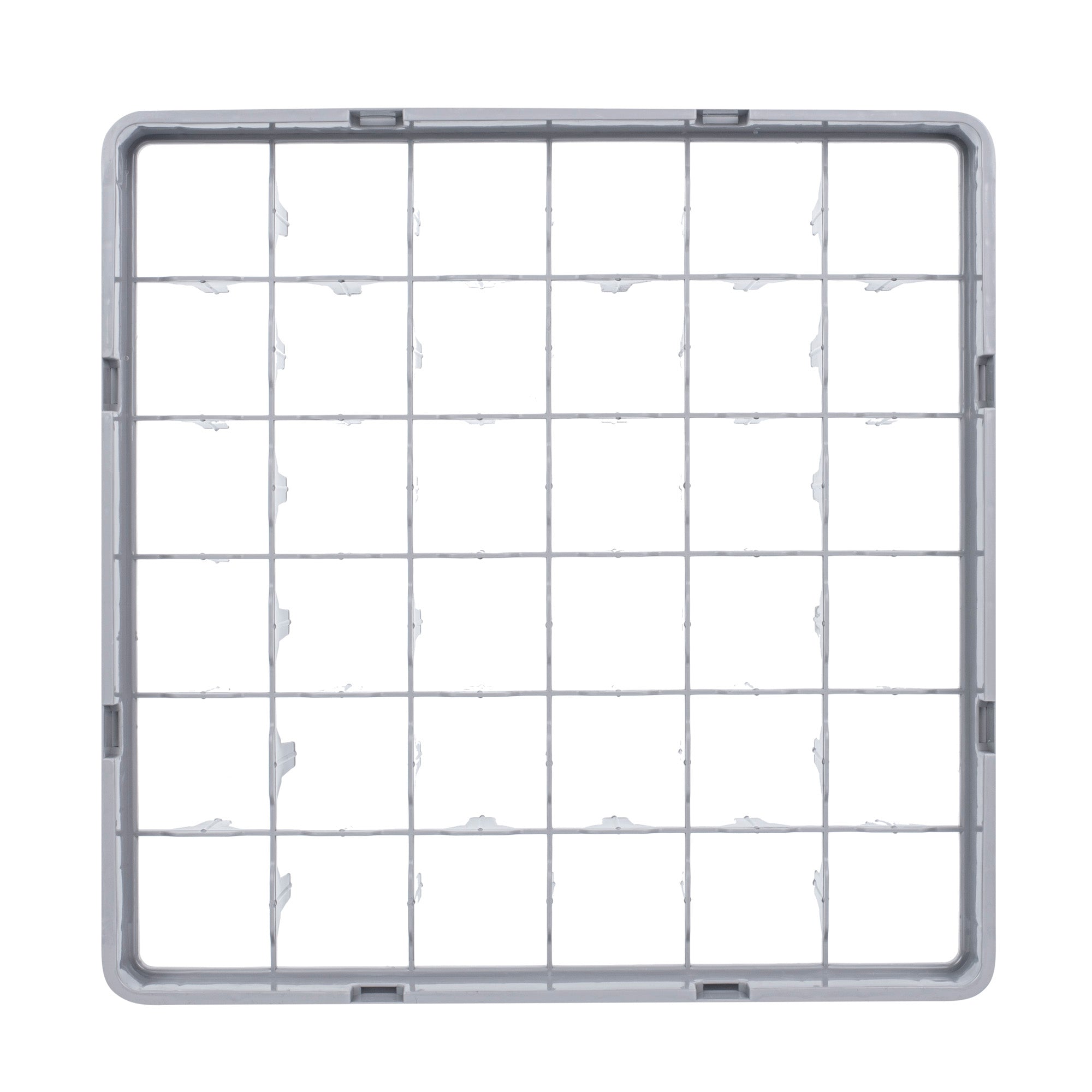 Clean Tek Professional Gray Full Drop Extender - 36 Compartments - 19 3/4" x 19 3/4" x 4 3/4" - 1 count box