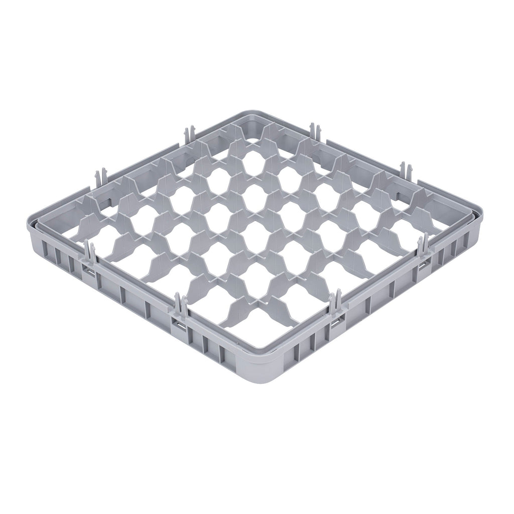 Clean Tek Professional Gray Half Drop Extender - 36 Compartments - 19 3/4" x 19 3/4" x 3" - 1 count box