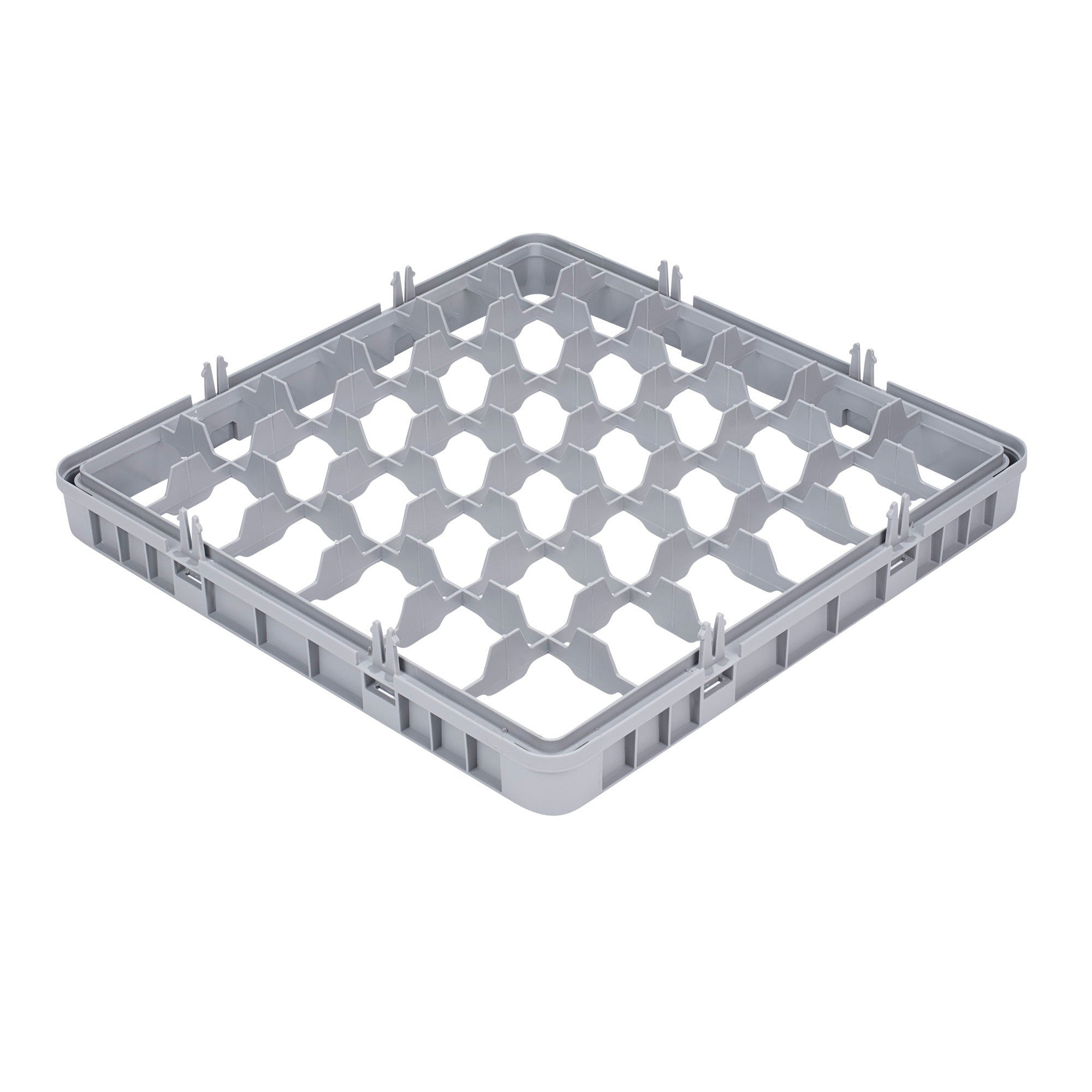 Clean Tek Professional Gray Half Drop Extender - 36 Compartments - 19 3/4" x 19 3/4" x 3" - 1 count box