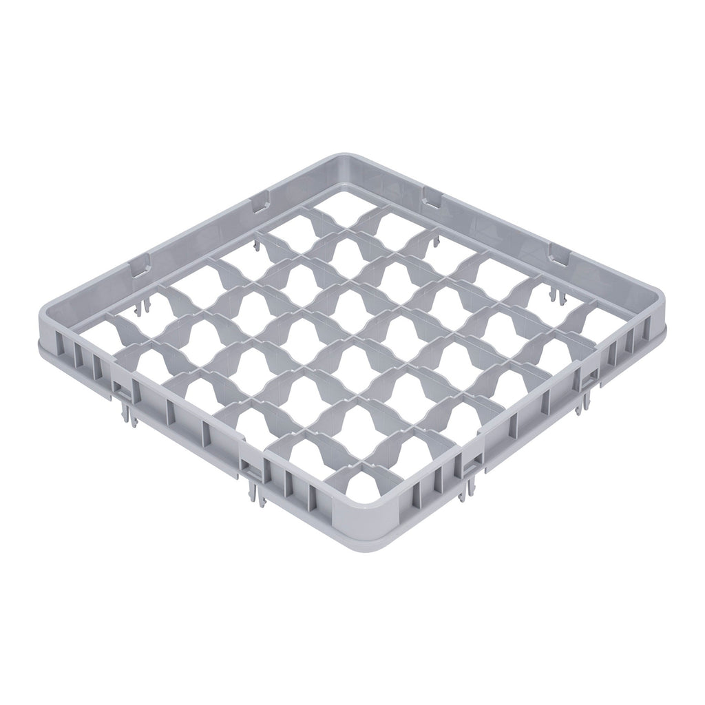 Clean Tek Professional Gray Half Drop Extender - 36 Compartments - 19 3/4" x 19 3/4" x 3" - 1 count box
