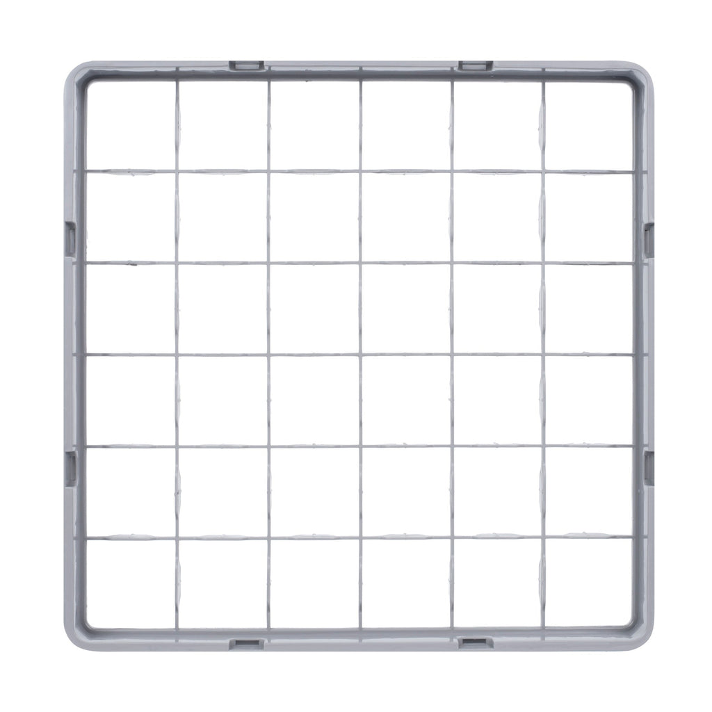 Clean Tek Professional Gray Half Drop Extender - 36 Compartments - 19 3/4" x 19 3/4" x 3" - 1 count box
