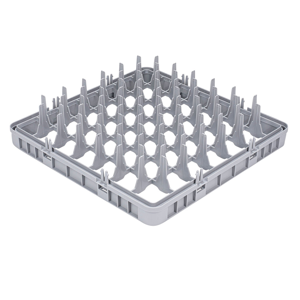 Clean Tek Professional Gray Full Drop Extender - 49 Compartments - 19 3/4" x 19 3/4" x 4 3/4" - 1 count box