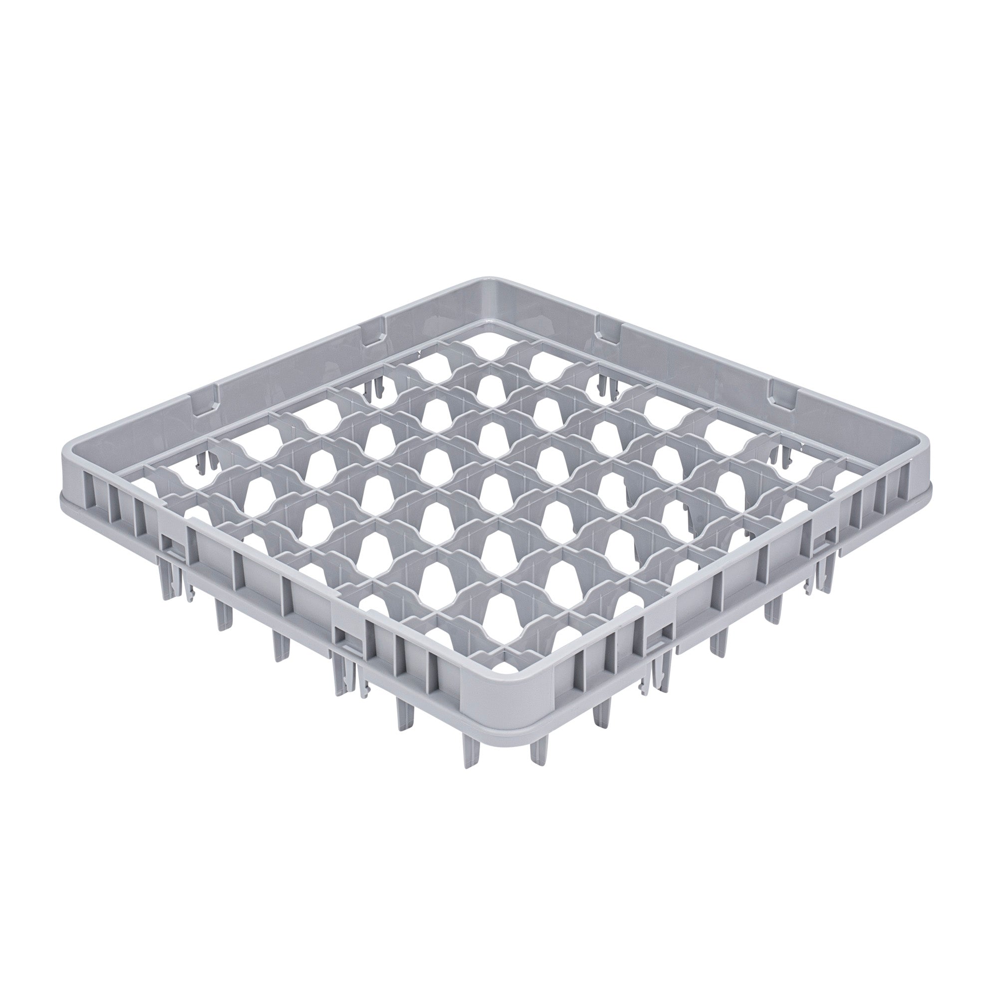 Clean Tek Professional Gray Full Drop Extender - 49 Compartments - 19 3/4" x 19 3/4" x 4 3/4" - 1 count box