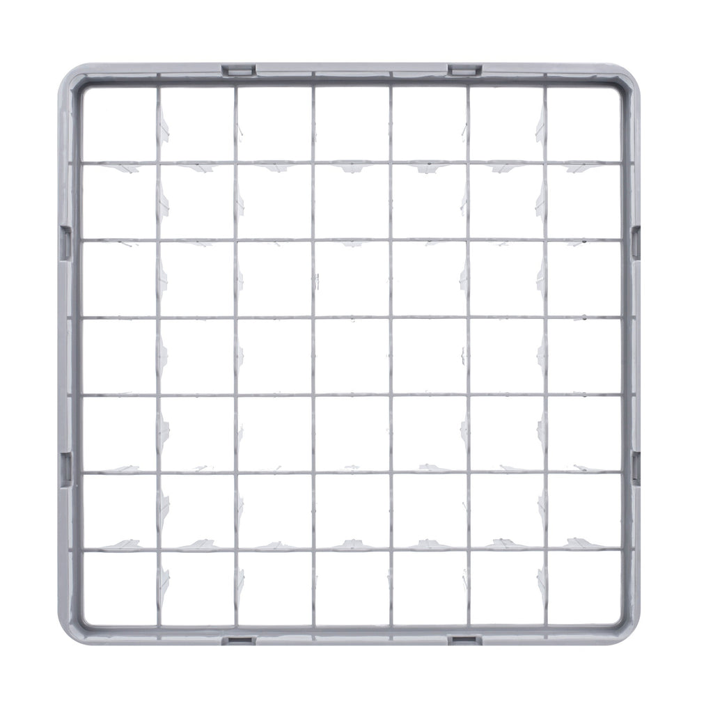 Clean Tek Professional Gray Full Drop Extender - 49 Compartments - 19 3/4" x 19 3/4" x 4 3/4" - 1 count box