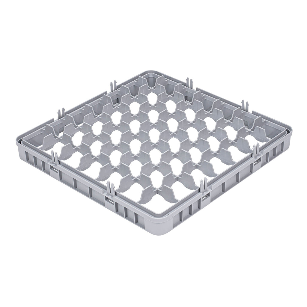 Clean Tek Professional Gray Half Drop Extender - 49 Compartments - 19 3/4" x 19 3/4" x 3" - 1 count box