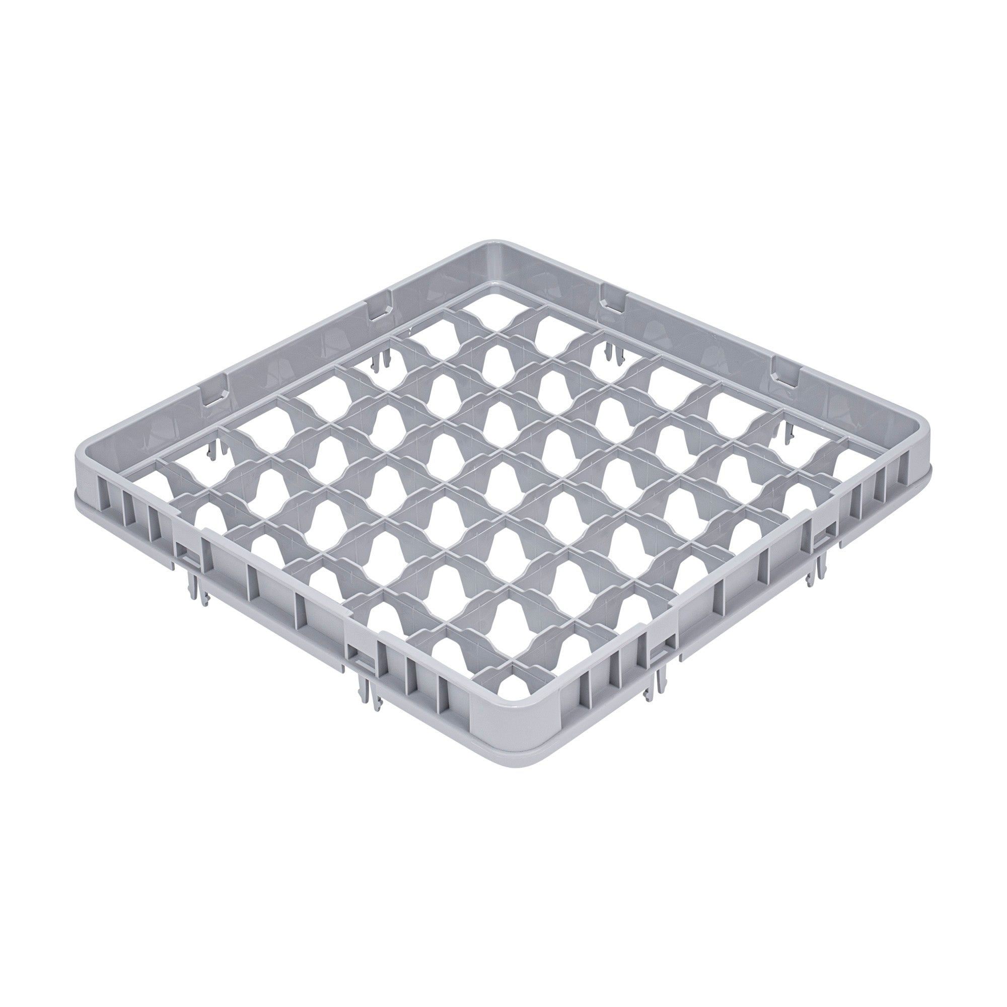 Clean Tek Professional Gray Half Drop Extender - 49 Compartments - 19 3/4" x 19 3/4" x 3" - 1 count box