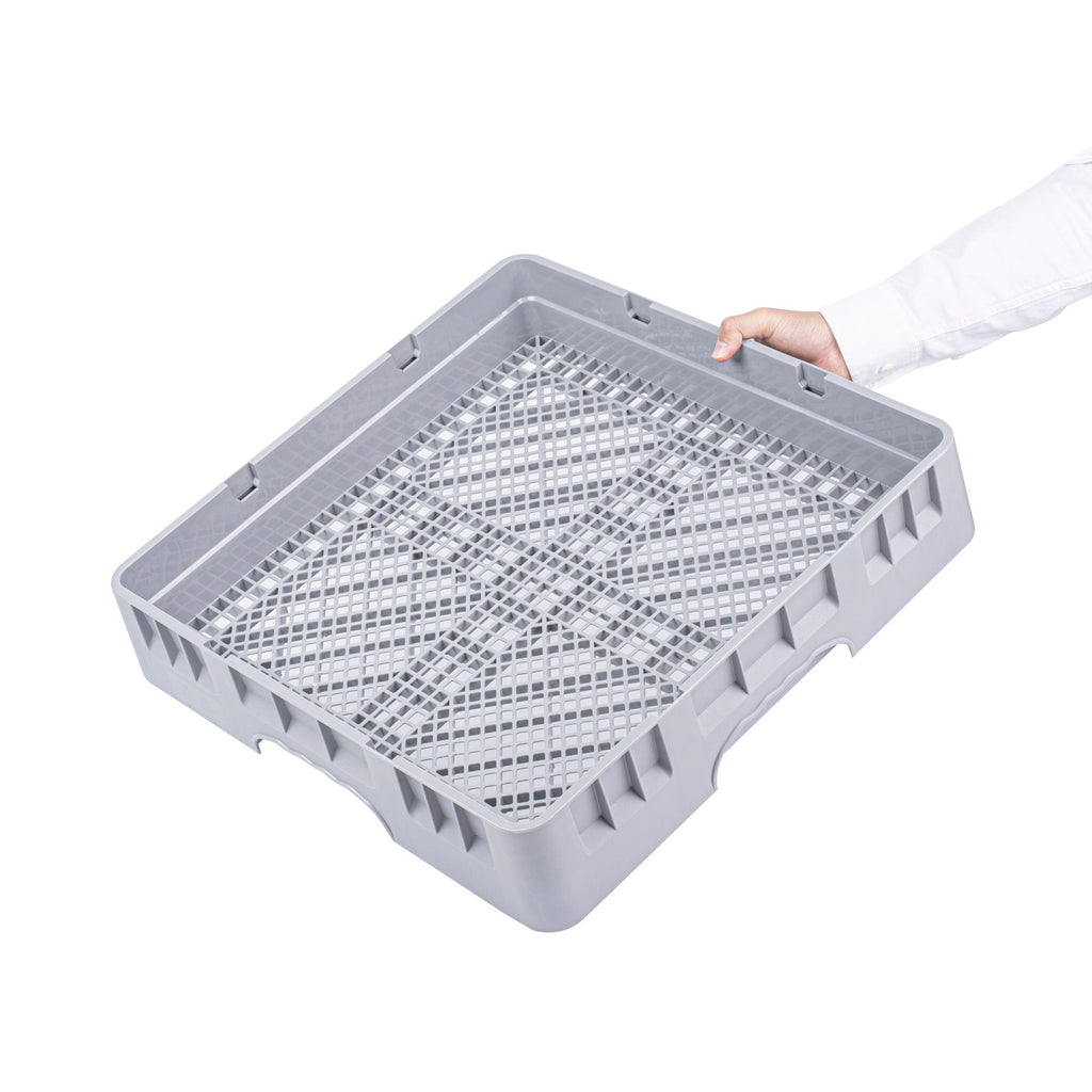 Clean Tek Professional Gray Flatware Rack - 19 3/4" x 19 3/4" x 4" - 1 count box