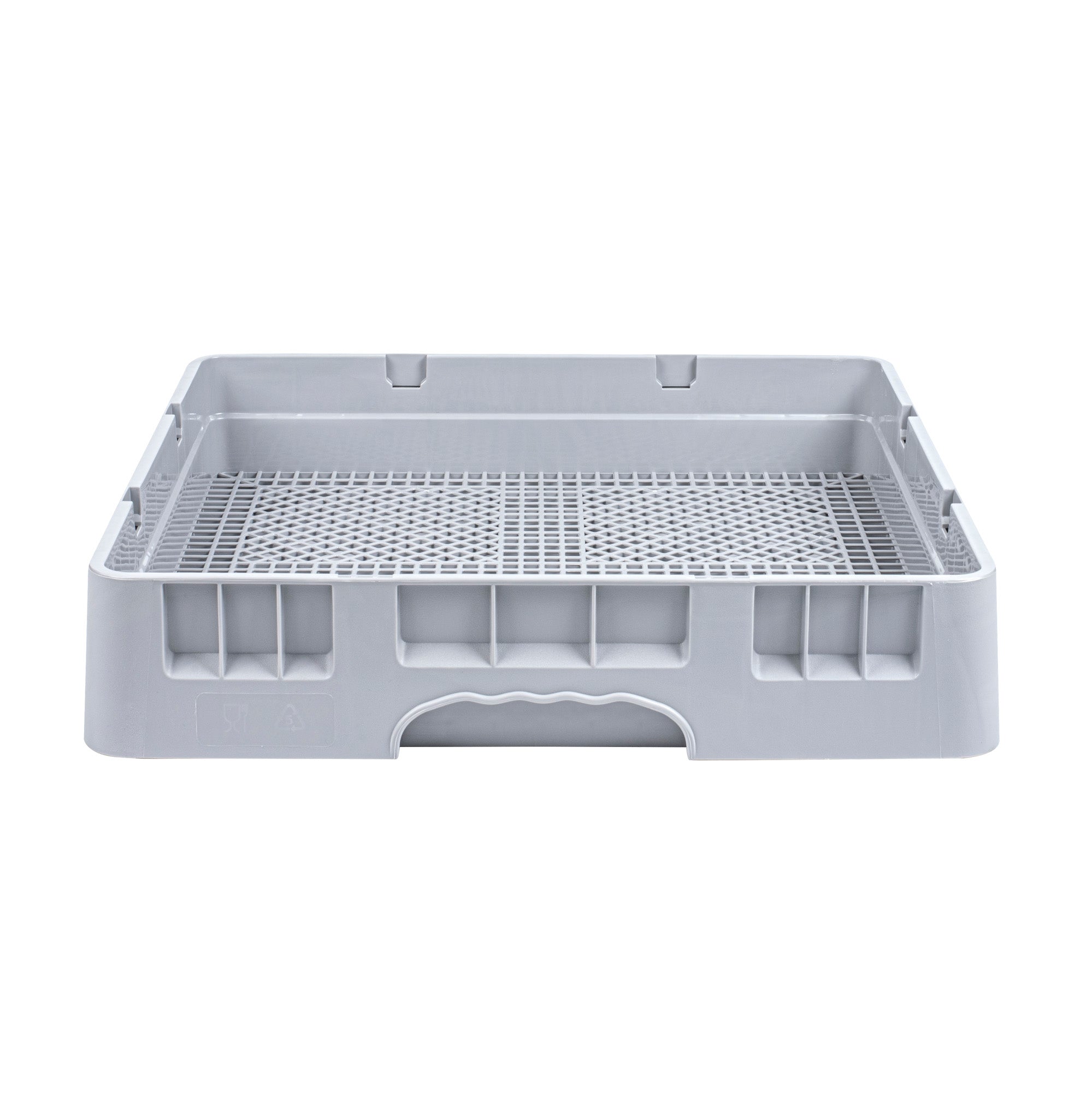 Clean Tek Professional Gray Flatware Rack - 19 3/4" x 19 3/4" x 4" - 1 count box